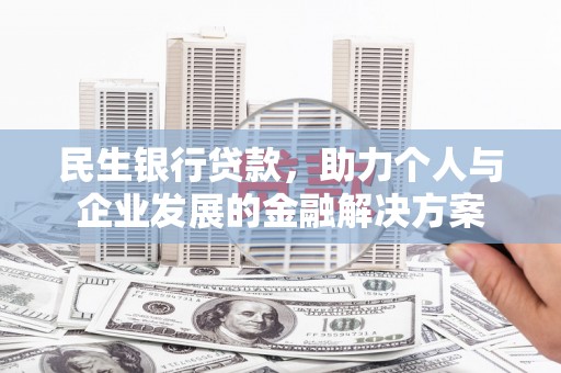 阿拉善左旗民生银行贷款，助力个人与企业发展的金融解决方案