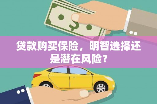 阿拉善左旗贷款购买保险，明智选择还是潜在风险？