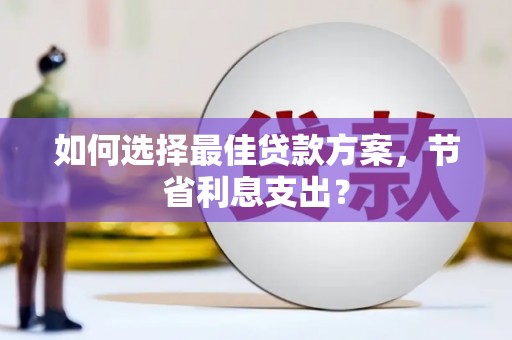 阿拉善左旗如何选择最佳贷款方案，节省利息支出？