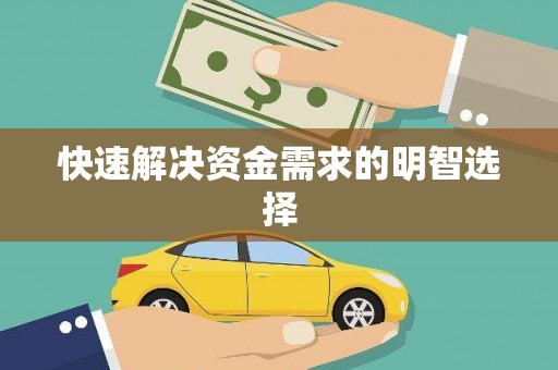 阿拉善左旗快速解决资金需求的明智选择