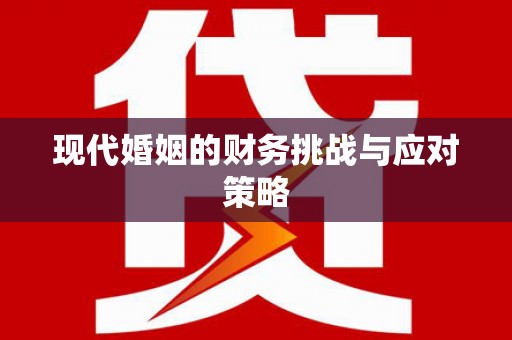 阿拉善左旗现代婚姻的财务挑战与应对策略