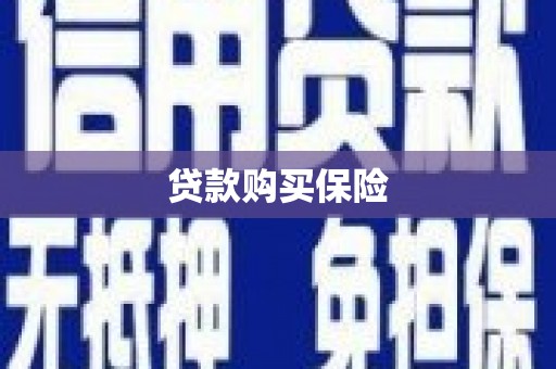 阿拉善左旗贷款购买保险